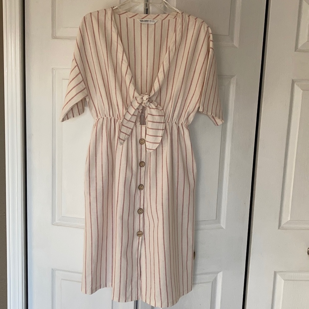 Zara striped dress size medium